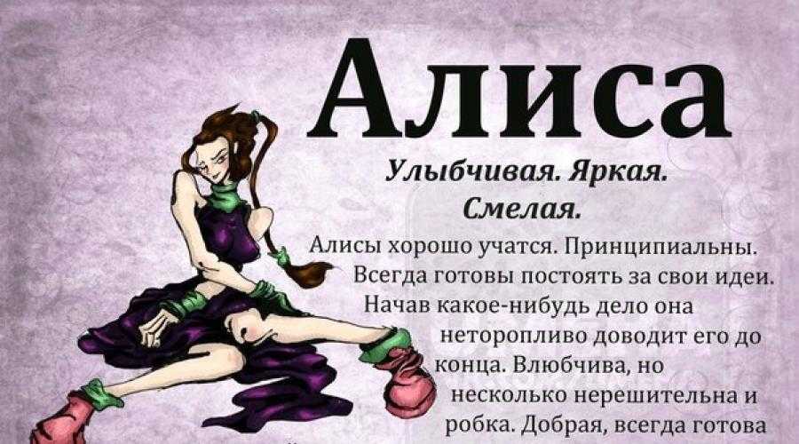 Что означает имя Алиса Какая судьба ждет девочку История происхождения имени, популяризация в России Церковная форма Совместимость с мужчинами