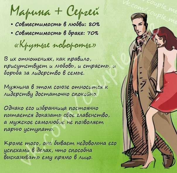Кирилл + мария =69%: cовместимость имен в любви и браке, тест для расчета в процентах, анализ по числам и буквам